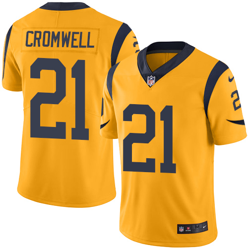 Youth Limited Nolan Cromwell Nike Jersey Gold - #21 Rush NFL Los Angeles Rams